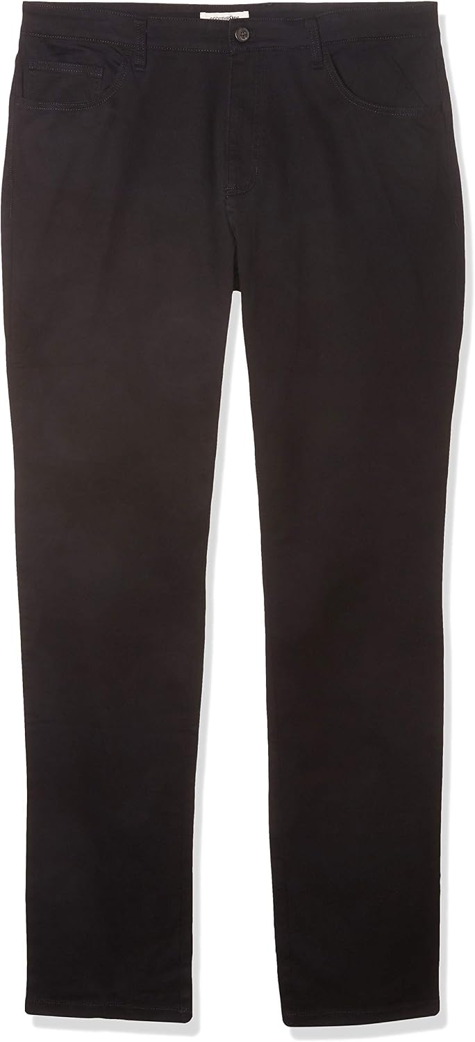 Amazon Essentials Men's Athletic Fit Chinos, Work Pants, 5-Pocket, Cotton Stretch