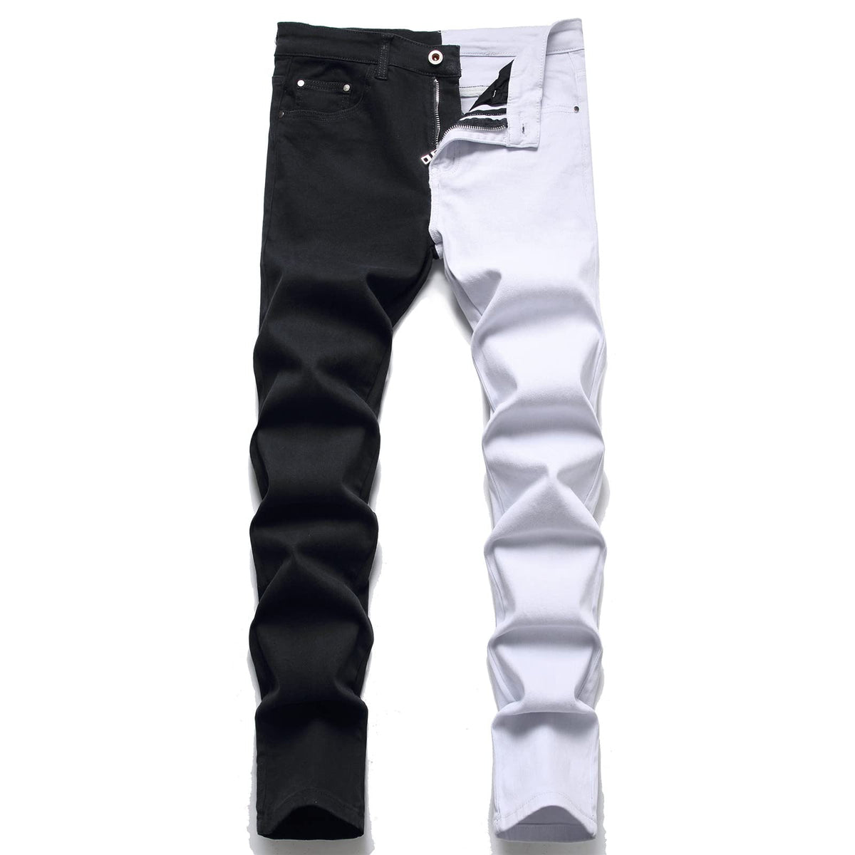 AITITIA Men's Ripped Regular Fit Jeans