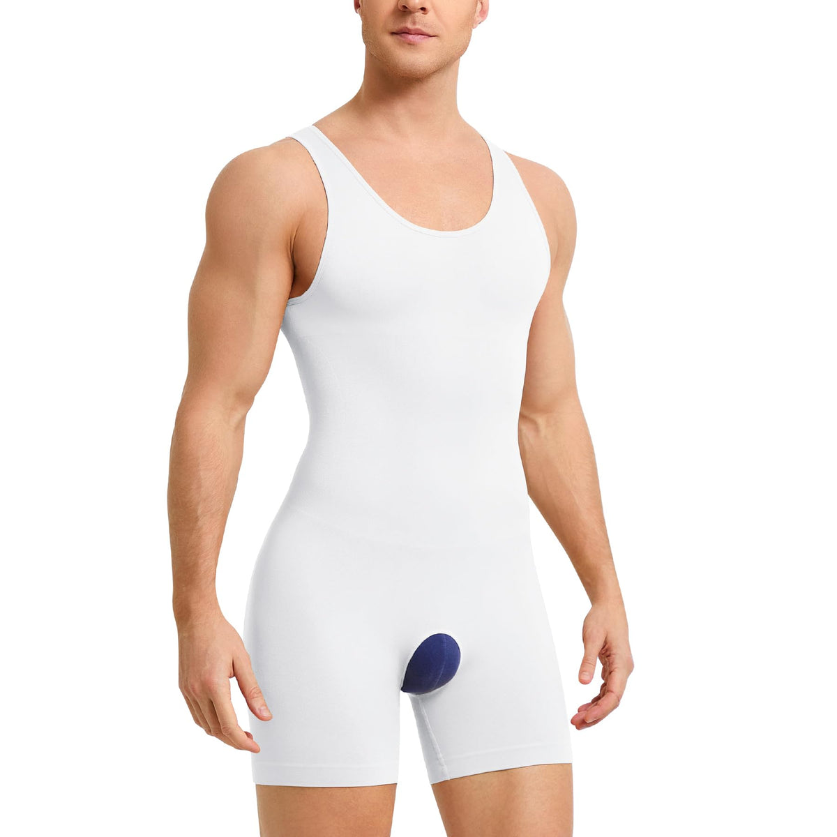 Men's Full Body Shapewear Compression Bodysuit Tummy Control