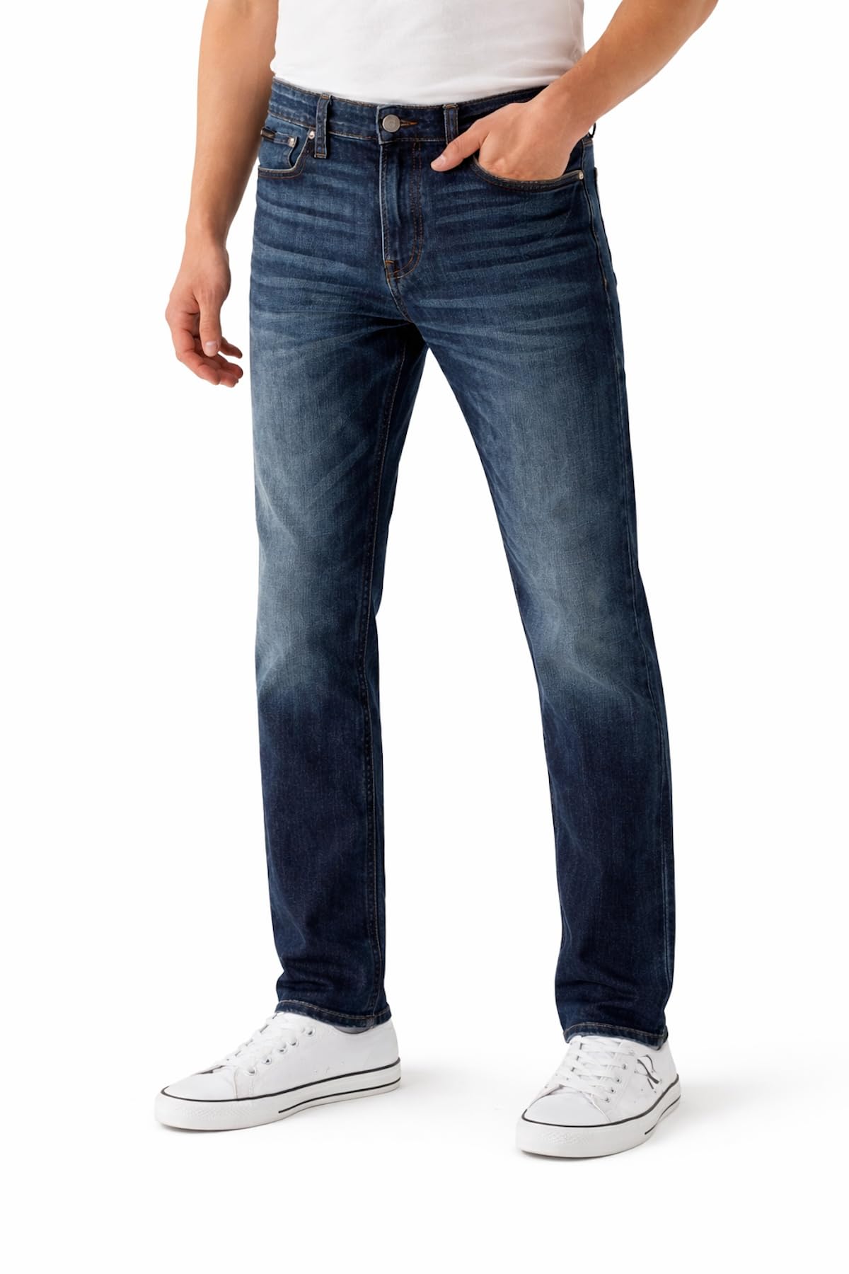 Calvin Klein Jeans Men's High Stretch Straight Fit Denim Jean