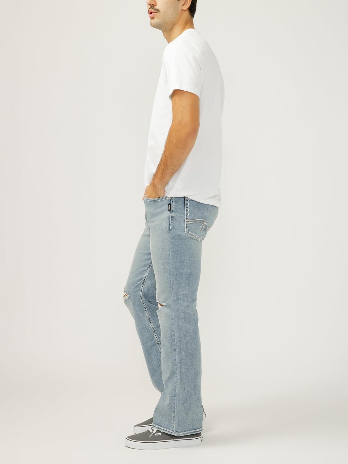 Silver Jeans Co. Mens Jace Slim Fit Bootcut Jeans