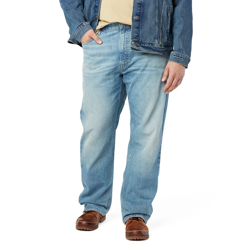 Levi Strauss Signature Gold Men's Relaxed Fit Flex Waistband Jeans