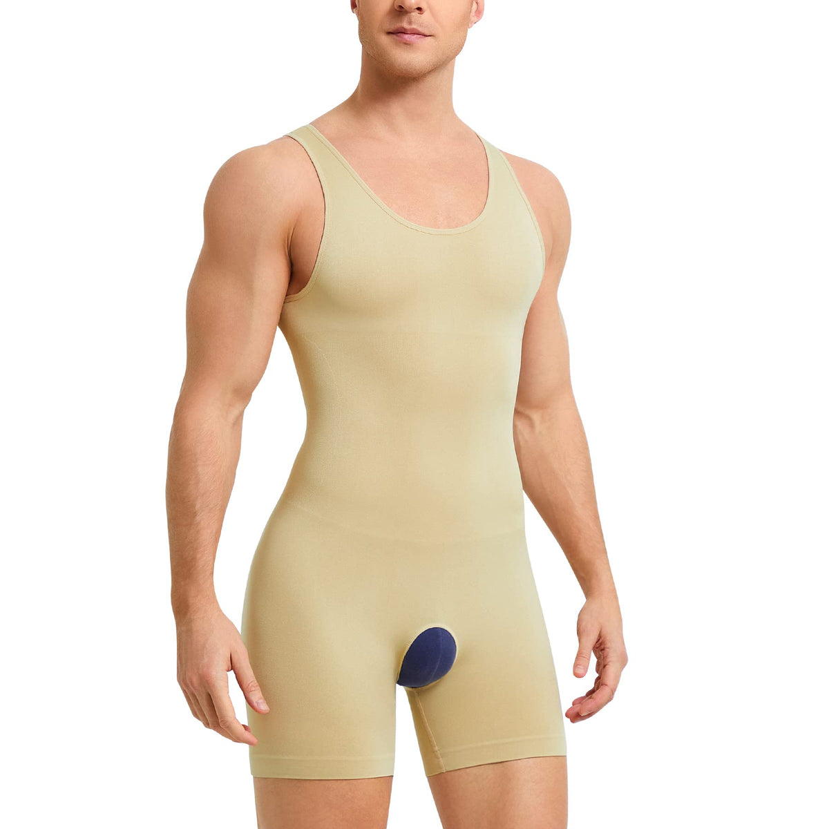 Men's Full Body Shapewear Compression Bodysuit Tummy Control