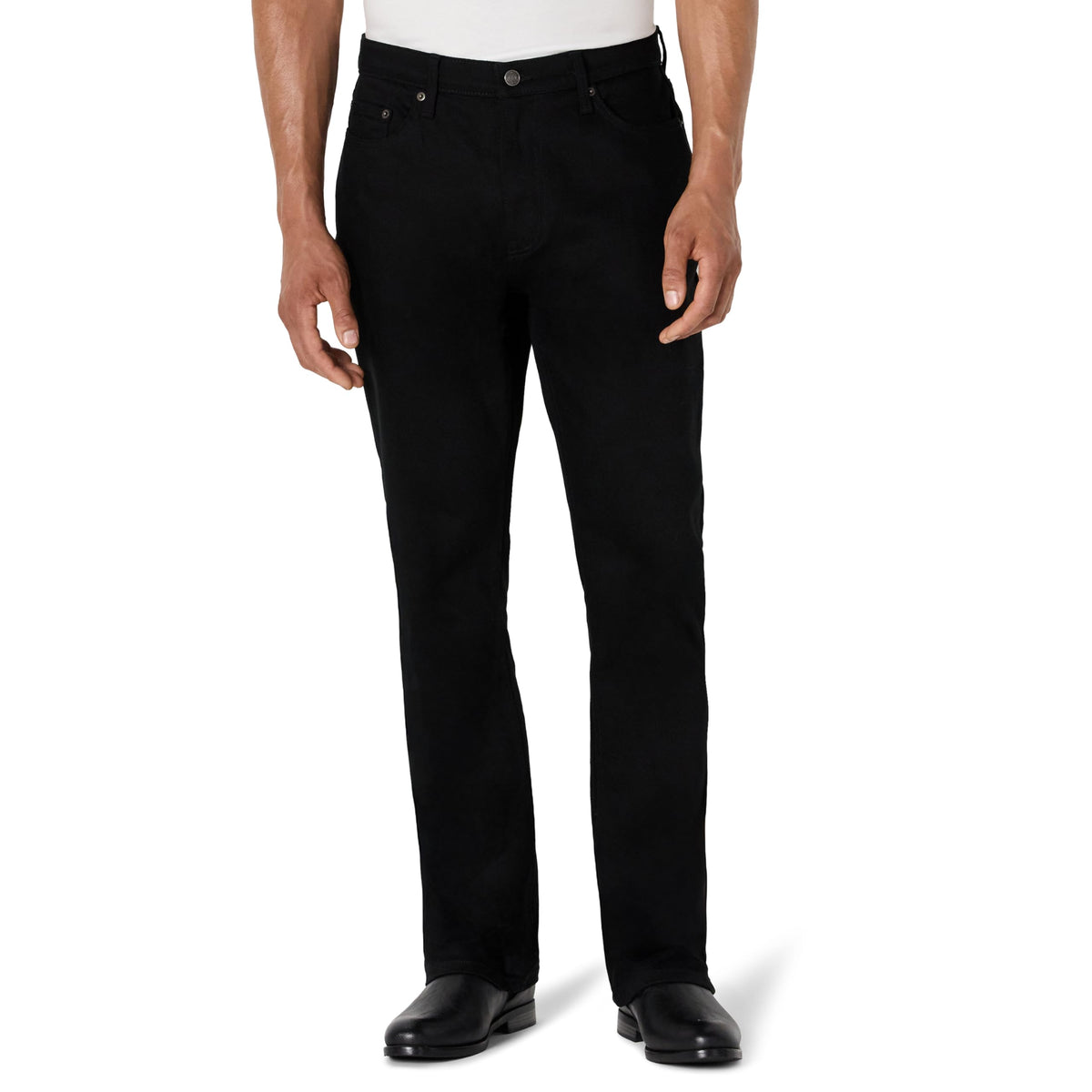 Amazon Essentials Men's Heavyweight Denim Straight-Fit Bootcut Jeans with 5 Pocket Styling, Zip Fly, Stretch