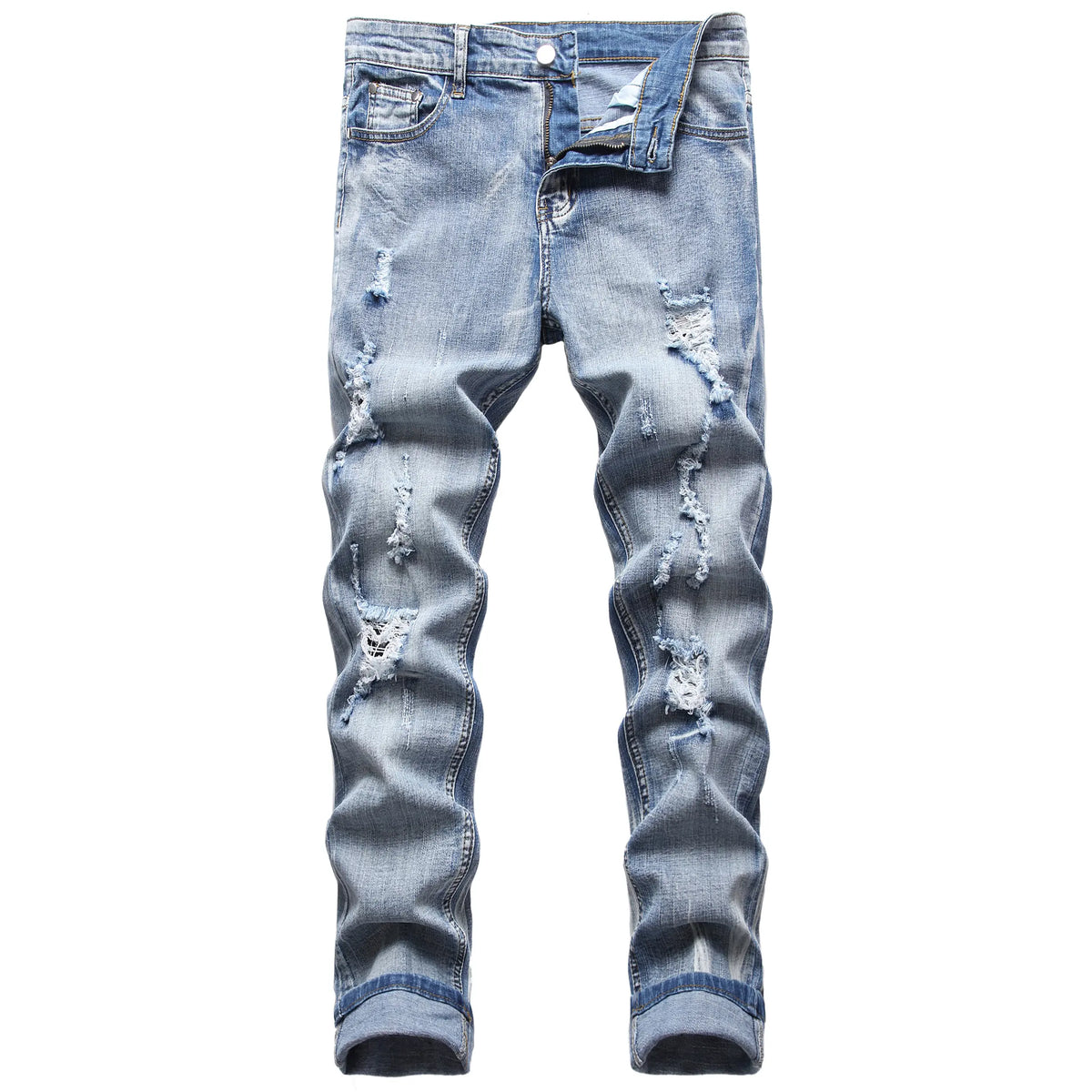 JUNBAOSS Men's Multi Pack Slim Fit Stretch Jeans Colored Skinny Jeans for Men, Distressed Straight Leg Casual Fashion Comfort Flex Waist Denim Pants, Menswear Classic Street Style Cotton Fabric Jean Natural Hipster Personalized Stylish Streetwear Jeans su