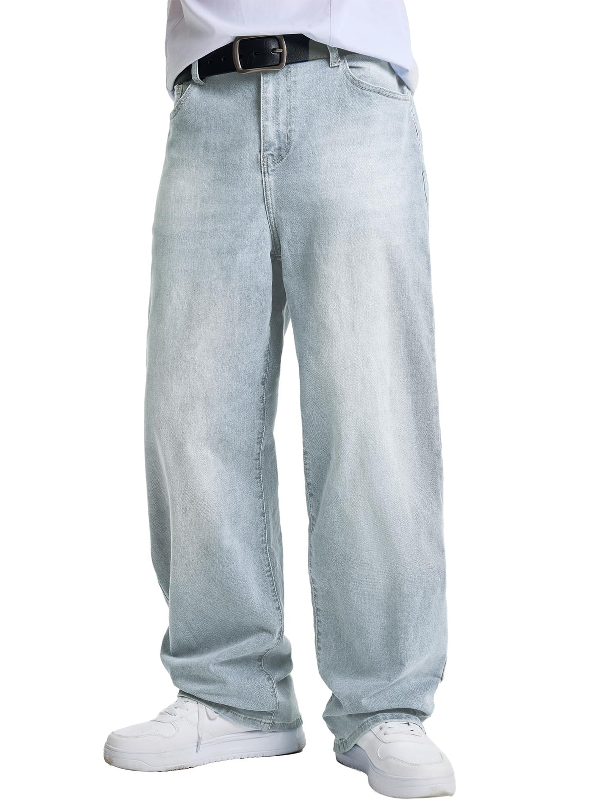 JMIERR Mens Baggy Jeans Wide Leg Y2K Loose Fit Denim Pants