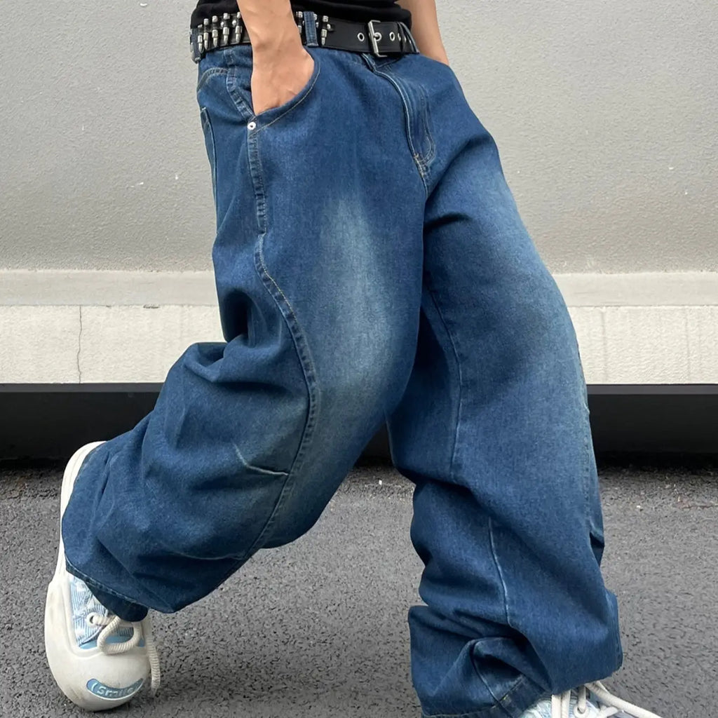 DealsForYouDays Wide Leg Jeans Spring To Summer Hip Hop Baggy Denim Pants Y2k Streetwear Jeans