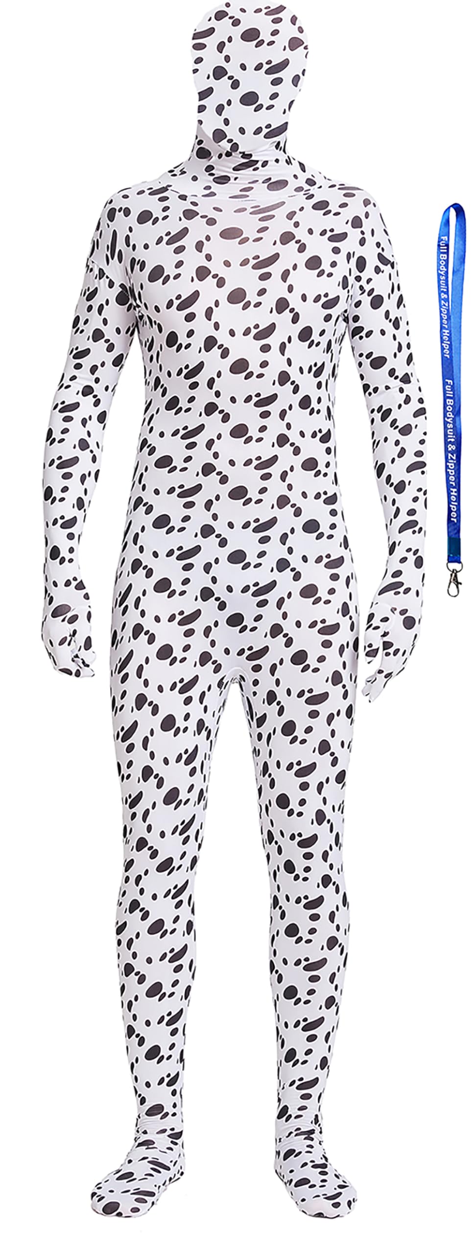 Full Bodysuit Include Zipper Helper Unisex Spandex Stretch Adult Costume Zentai Disappearing Man Body Suit