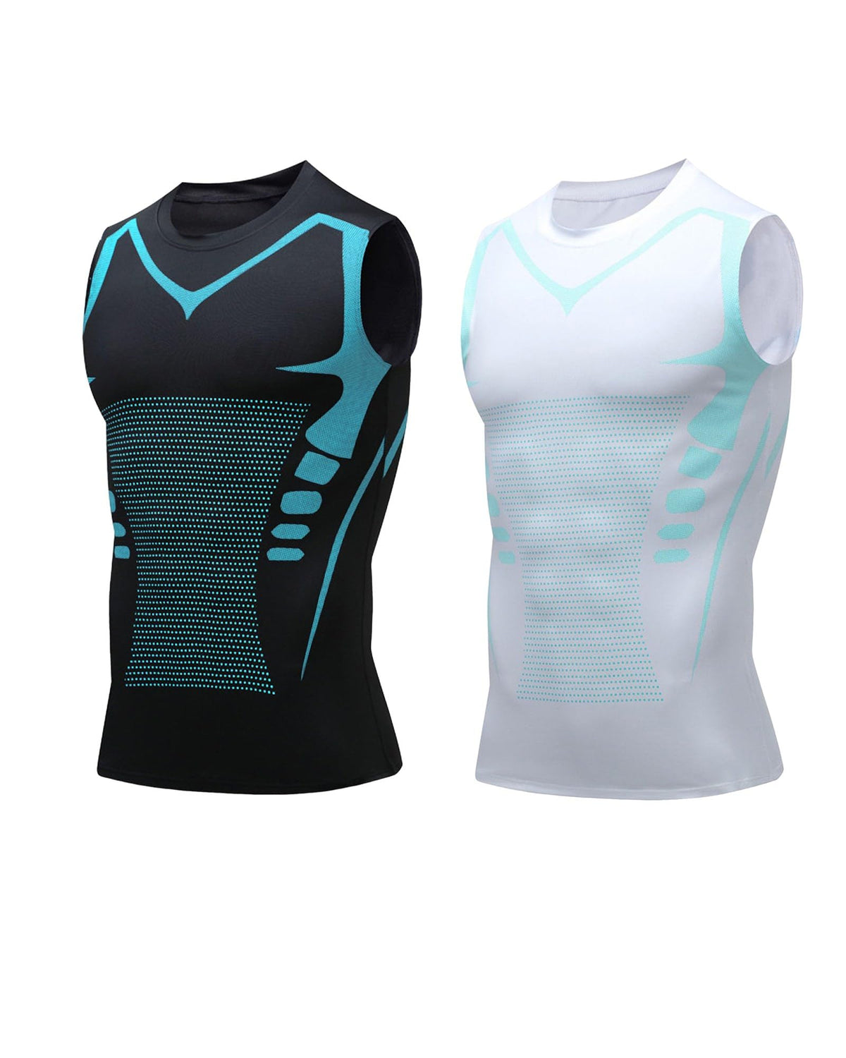 Compression Shirt Men Slimming Body Shaper Vest Crewneck Workout Tank Top