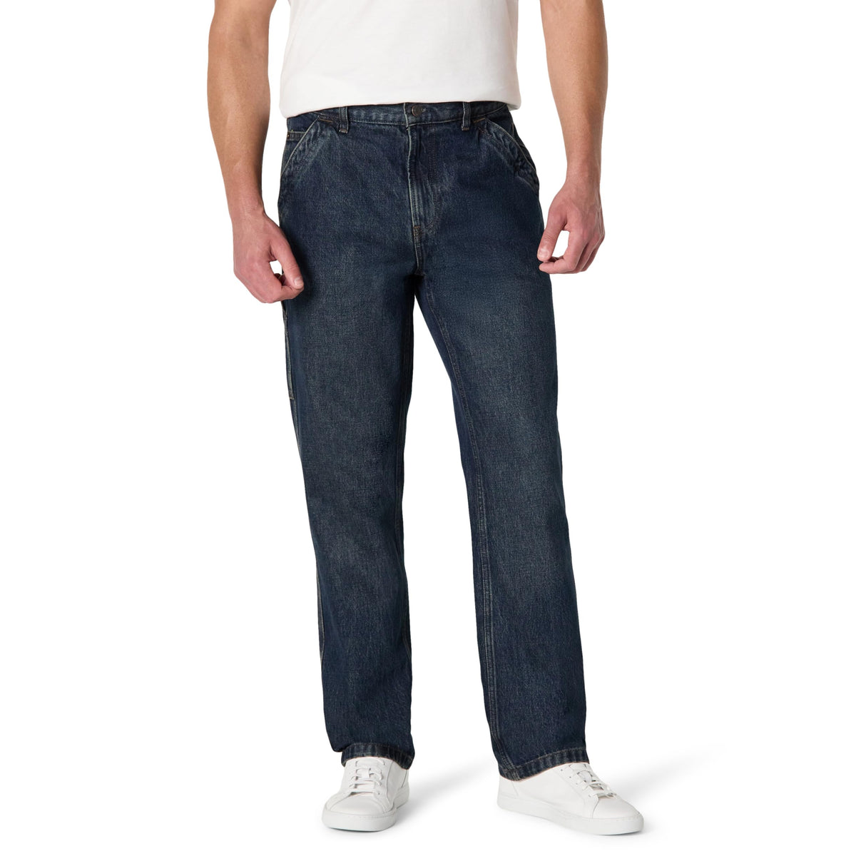 Amazon Essentials Men's Heavyweight Rigid Relaxed-Fit Workwear Carpenter Jeans with Pockets
