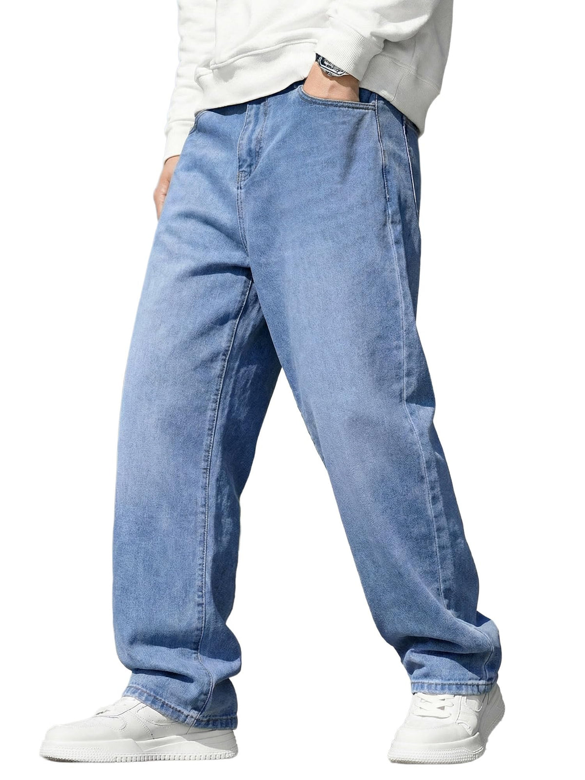 JMIERR Mens Baggy Jeans Wide Leg Y2K Loose Fit Denim Pants