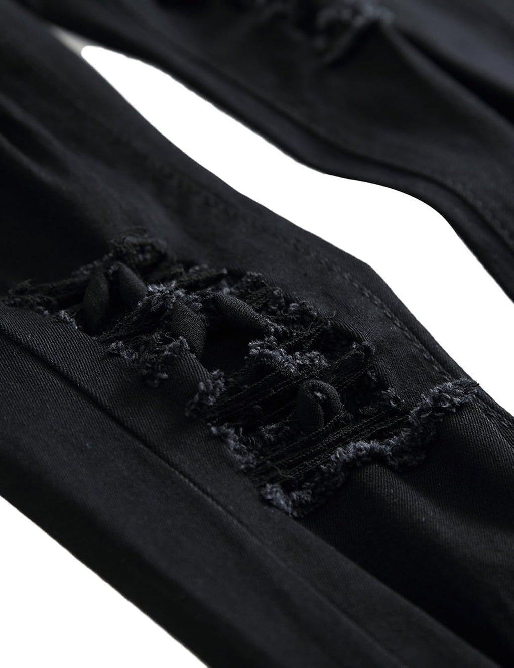Men's Jeans Slim Fit Stretch Skinny Ripped Jeans for Men Stacked Distressed Straight Pants