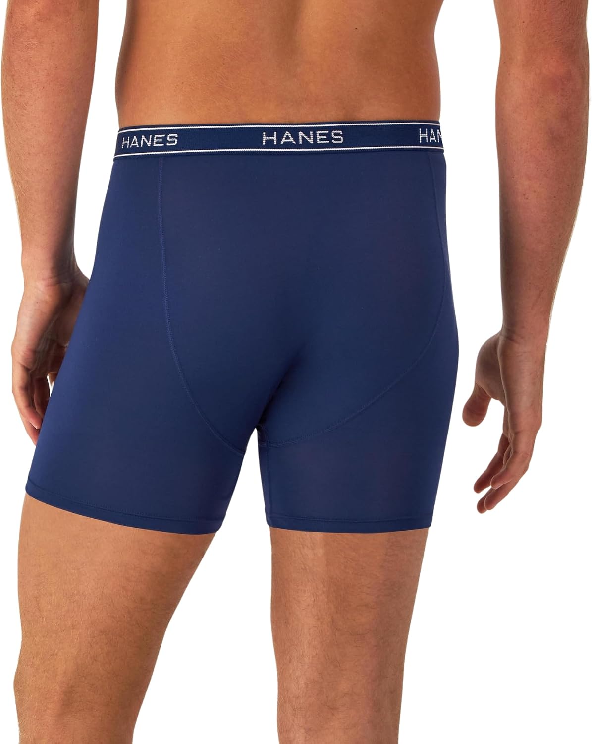 Hanes Men's Underwear Boxer Brief Pack, Performance Stretch Underwear, Moisture-wicking Boxer Briefs for Men, 6-pack