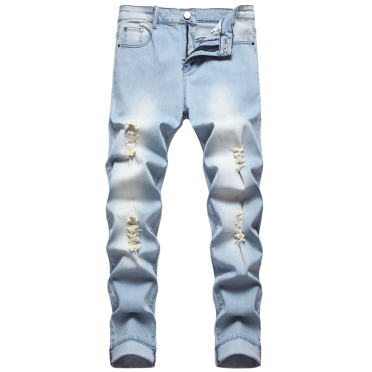 RANMCC Men's Printed Stretch Skinny Jeans Premium Slim Fit Fashionable Designs Denim Pants Jeans