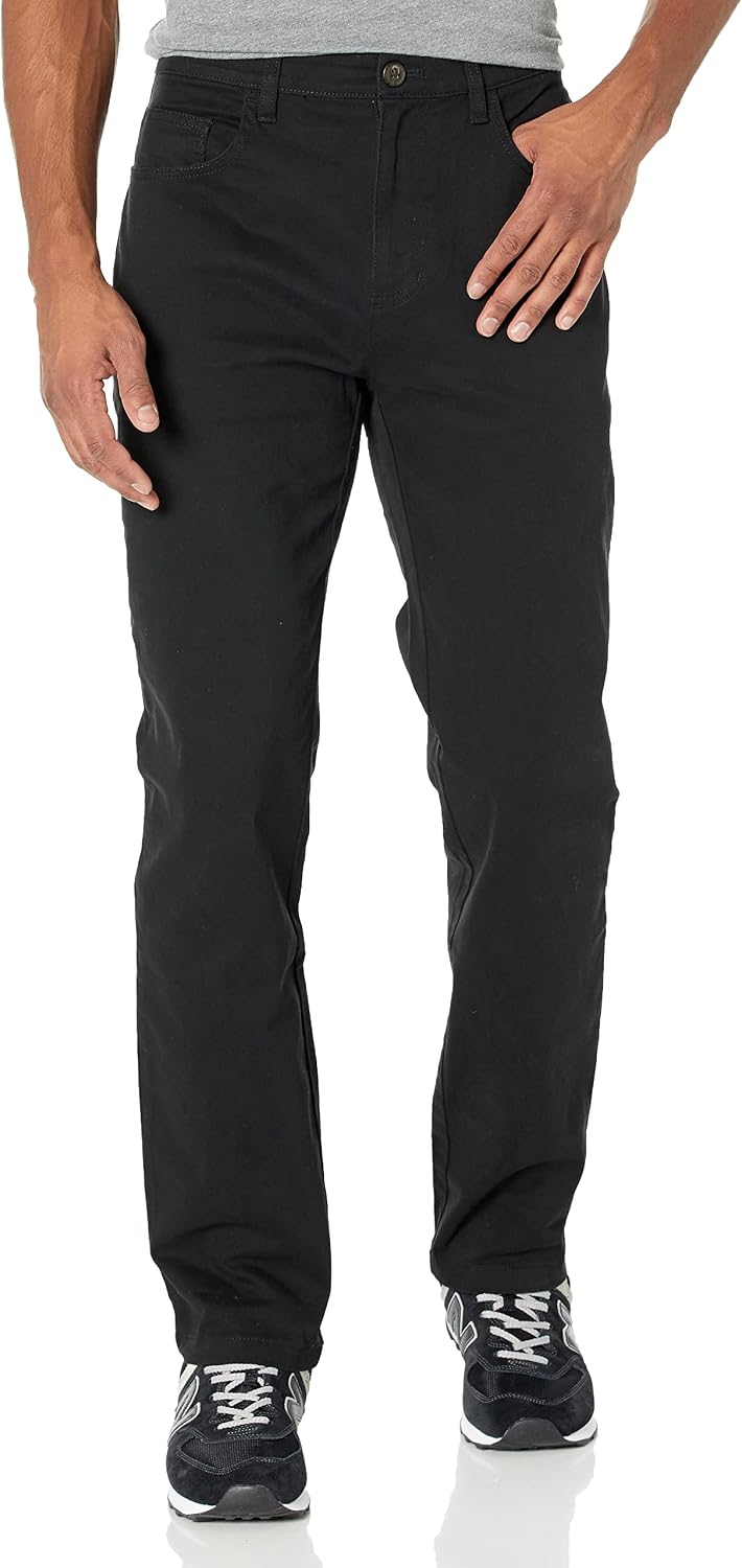 Amazon Essentials Men's Athletic Fit Chinos, Work Pants, 5-Pocket, Cotton Stretch