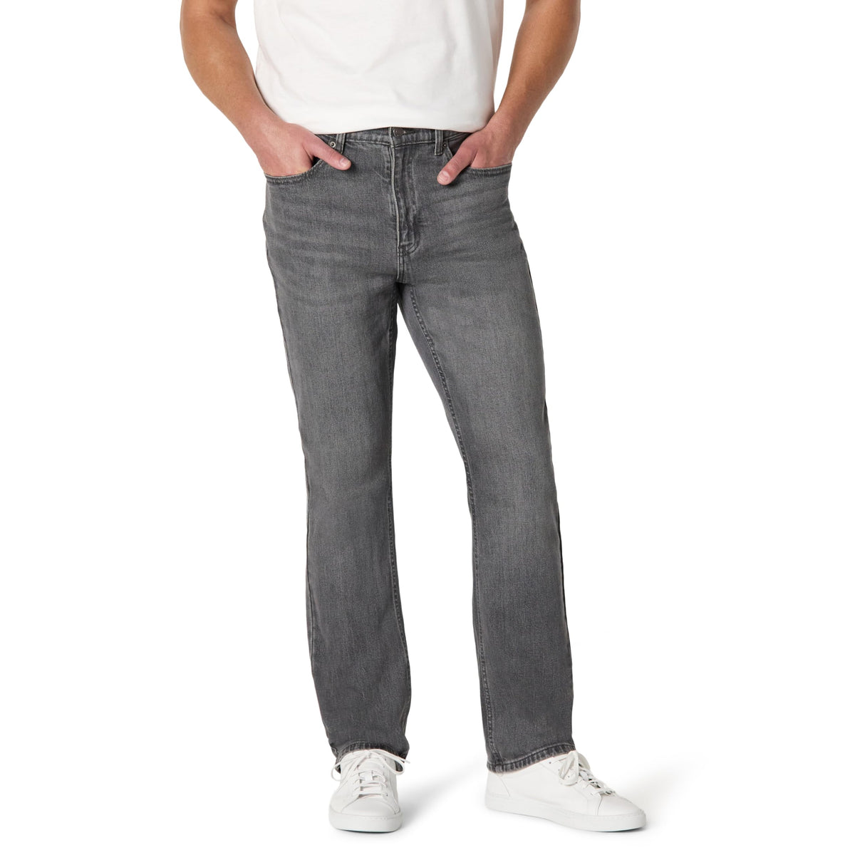 Amazon Essentials Men's Straight-Fit Jeans, Midweight Vintage Inspired Denim, Fitted Through Hip and Thigh