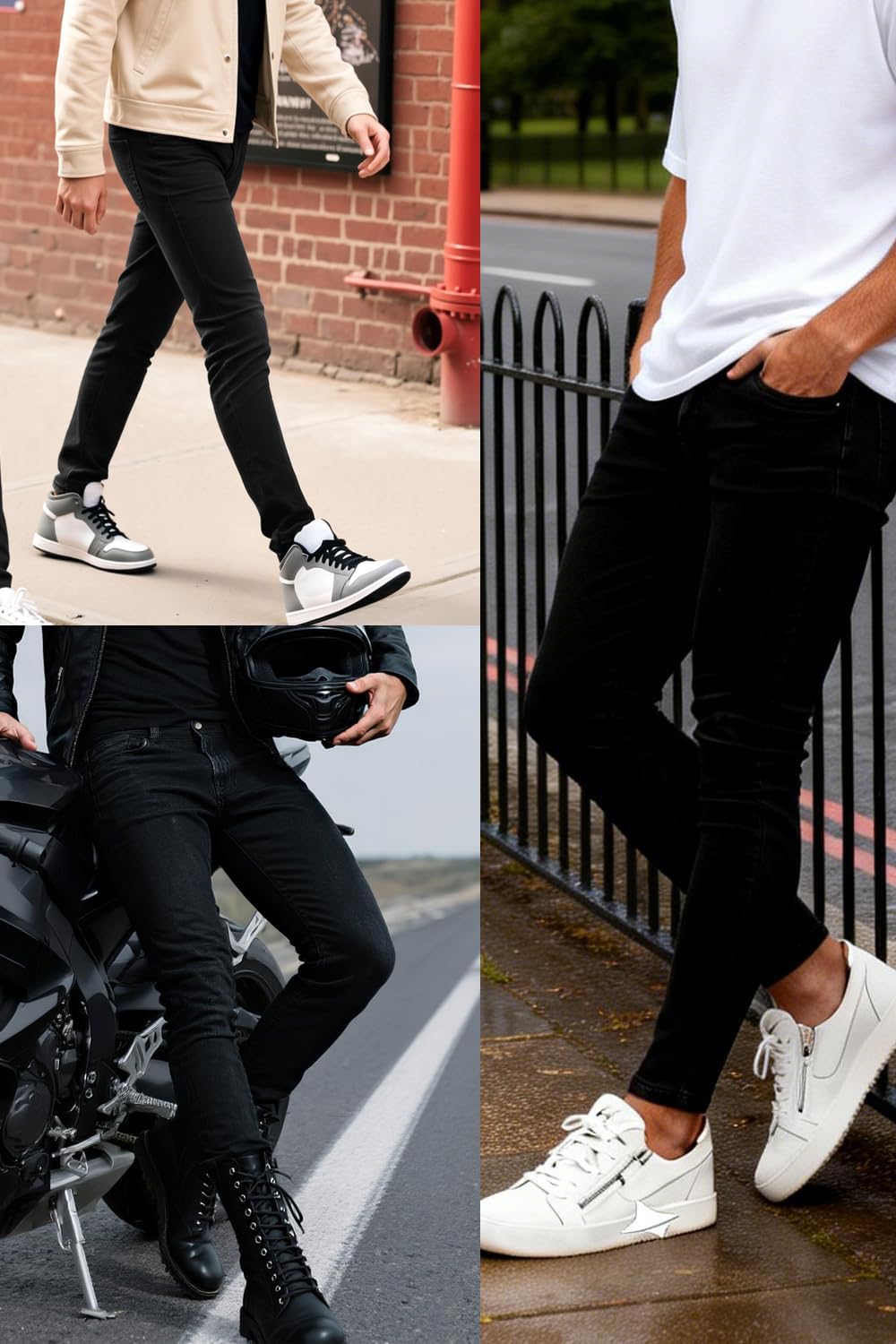 GINGTTO Skinny Jeans Men Slim Fit Stretch Tapered Leg