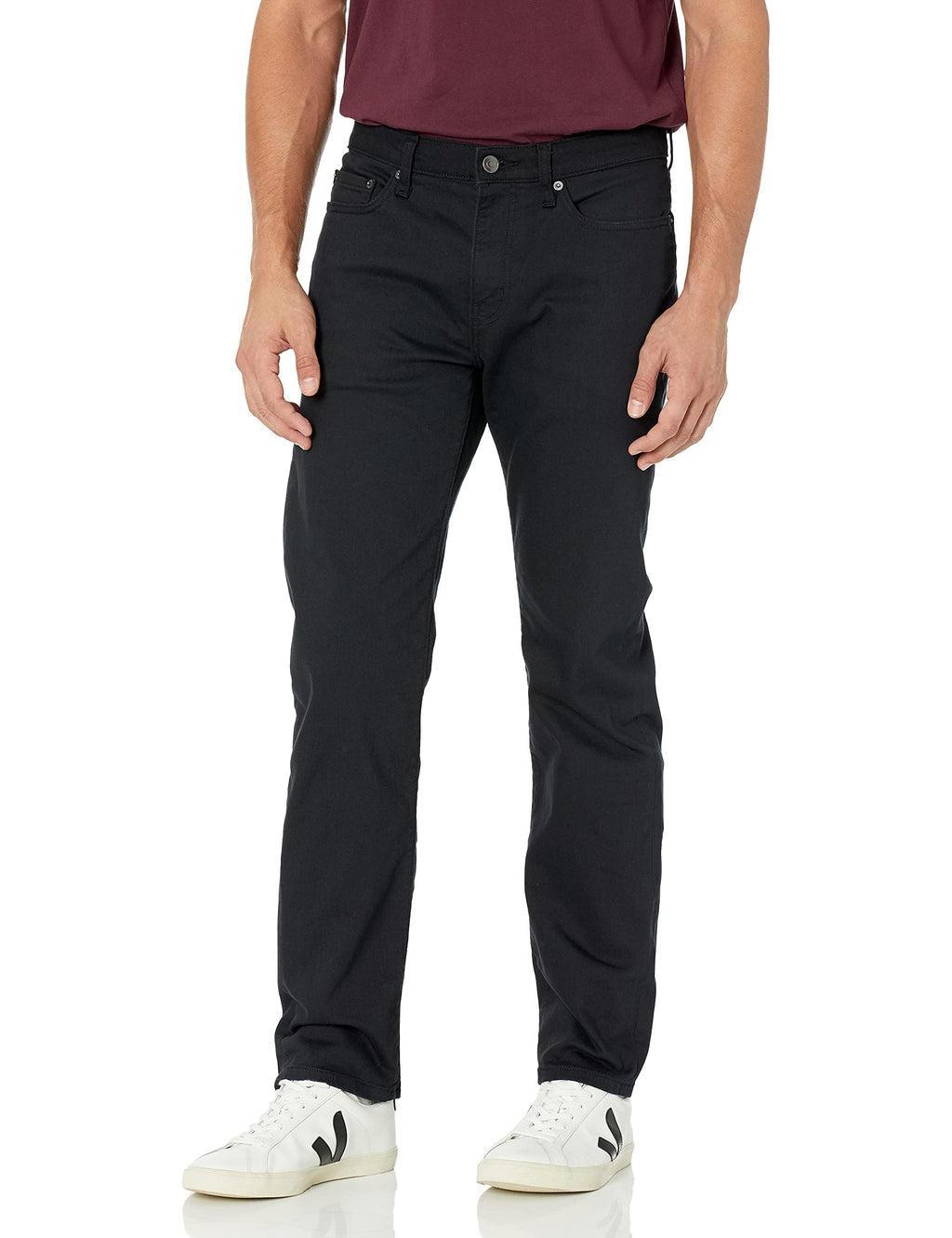 Amazon Essentials Men's Straight-Fit Stretch Jean, Light-Stretch Denim