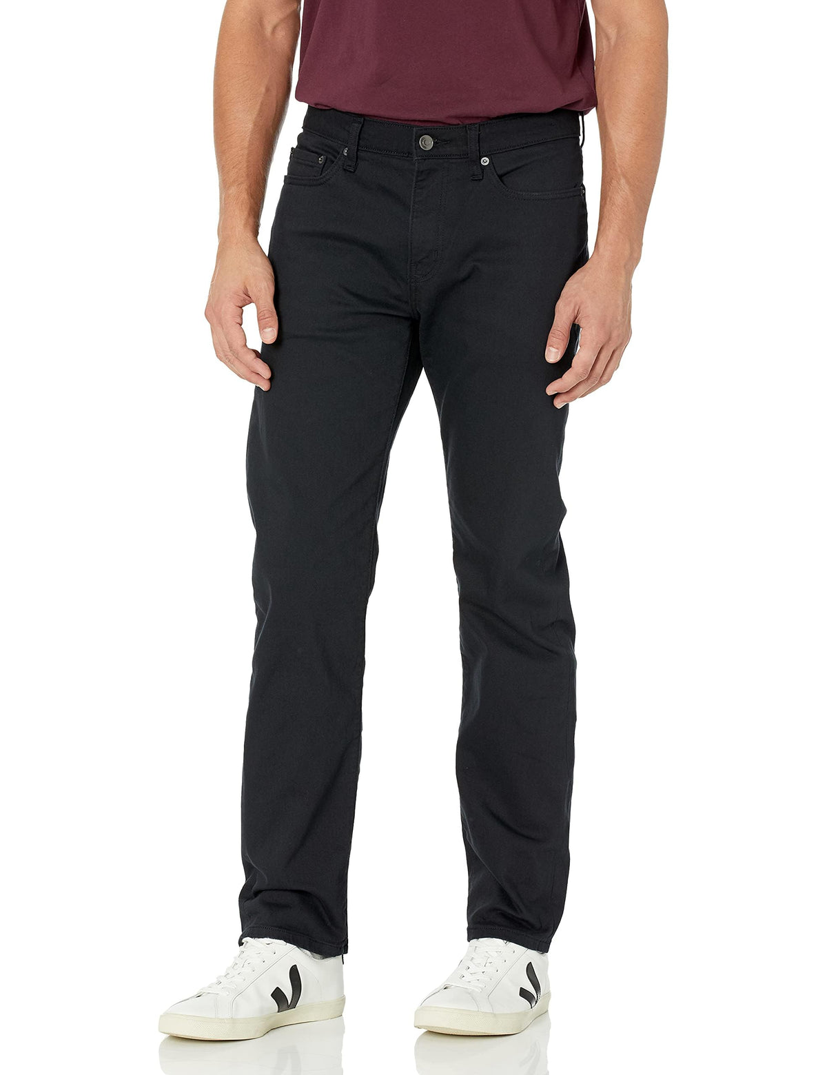 Amazon Essentials Men's Straight-Fit Stretch Jean, Light-Stretch Denim