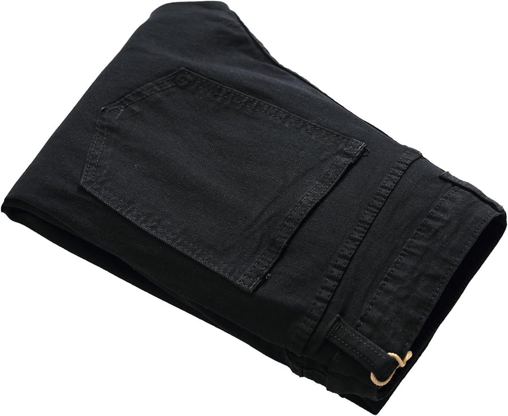 Men's Jeans Slim Fit Stretch Skinny Ripped Jeans for Men Stacked Distressed Straight Pants