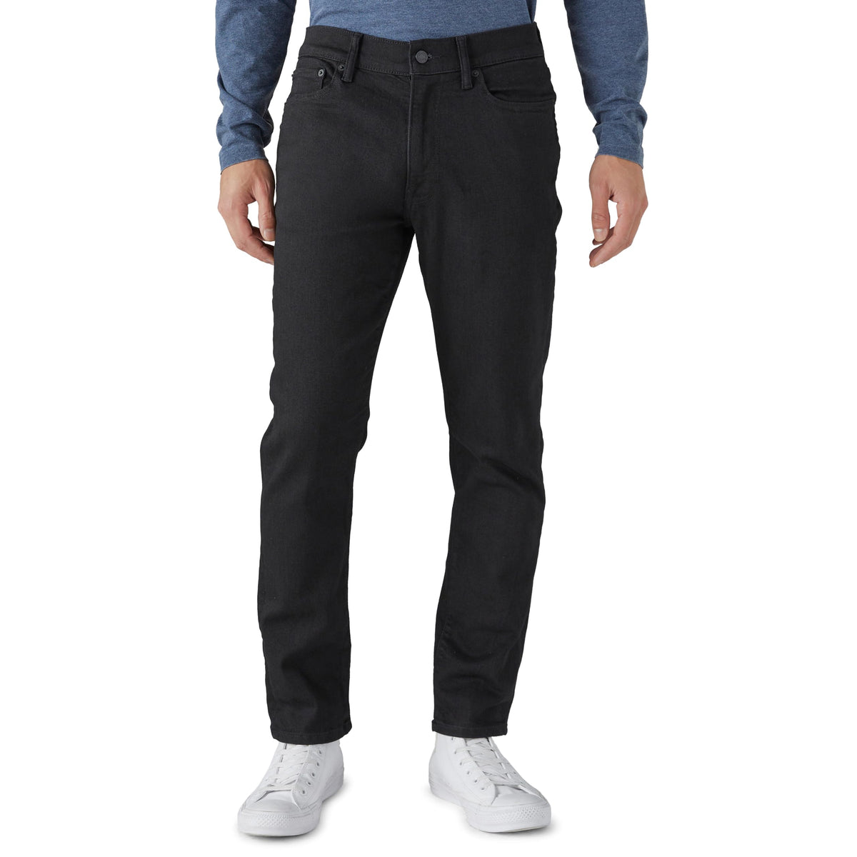 Lucky Brand 410 Athletic Fit Jeans in Black Rinse