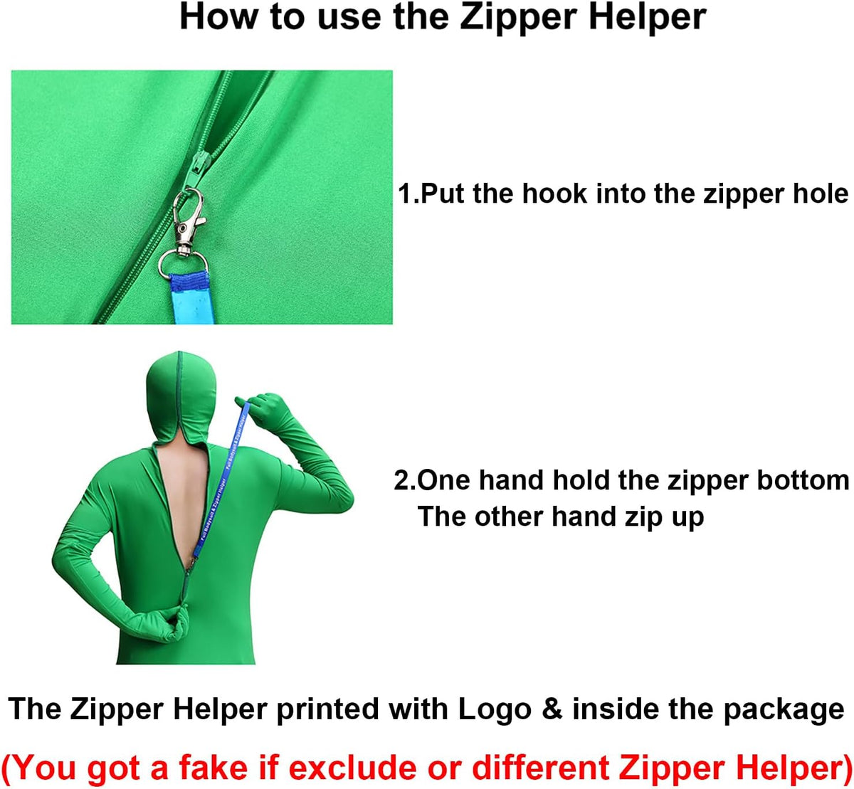 Full Bodysuit Include Zipper Helper Unisex Spandex Stretch Adult Costume Zentai Disappearing Man Body Suit