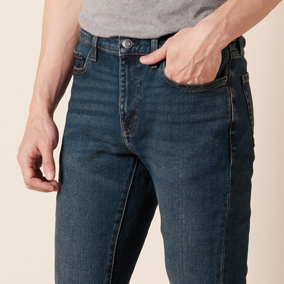 Amazon Essentials Mens Jeans, Slim Fit Stretch, Bootcut - Discontinued Colors