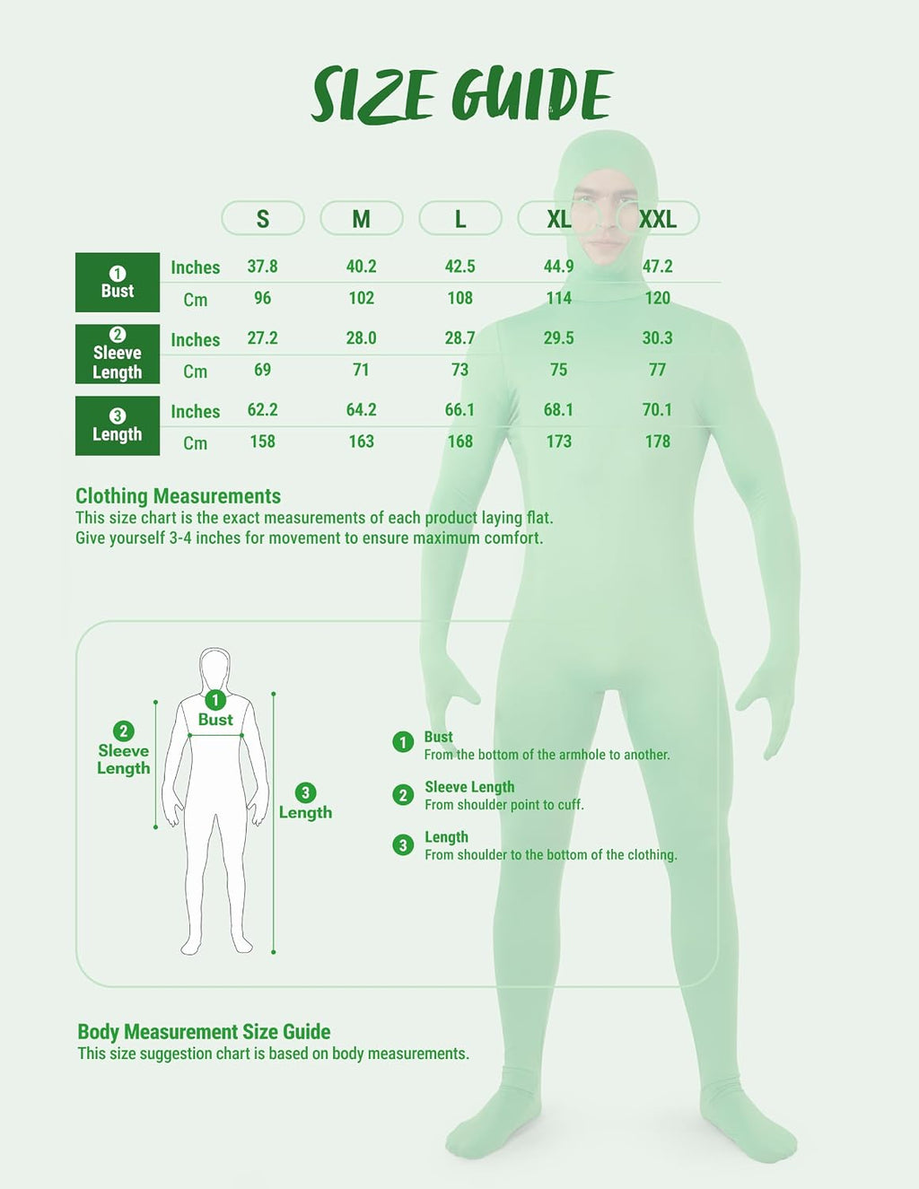 Spooktacular Creations Mens Halloween Costume Open Face Bodysuit Jumpsuit, Zentai Costume Bodysuit for Halloween Party