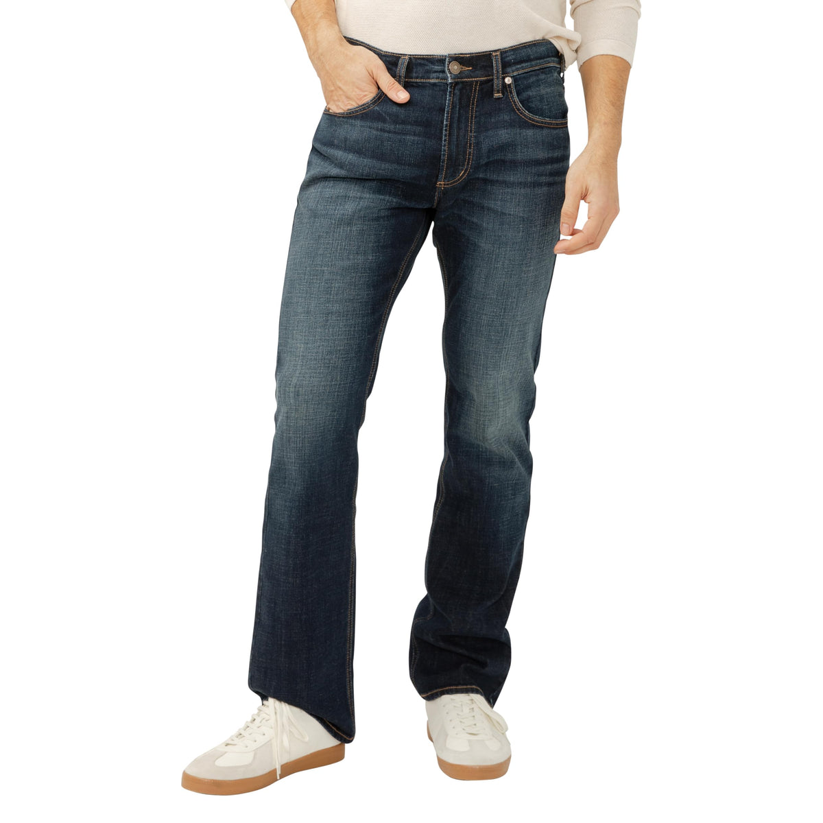 Silver Jeans Co. Mens Jace Slim Fit Bootcut Jeans