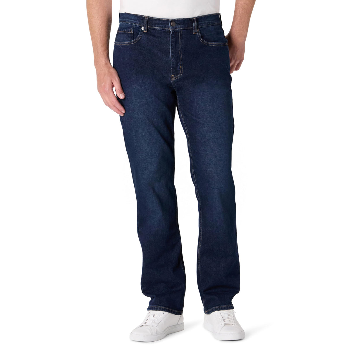 Amazon Essentials Men's Relaxed-Fit Heavyweight Rigid Jeans, 5 Pocket Styling