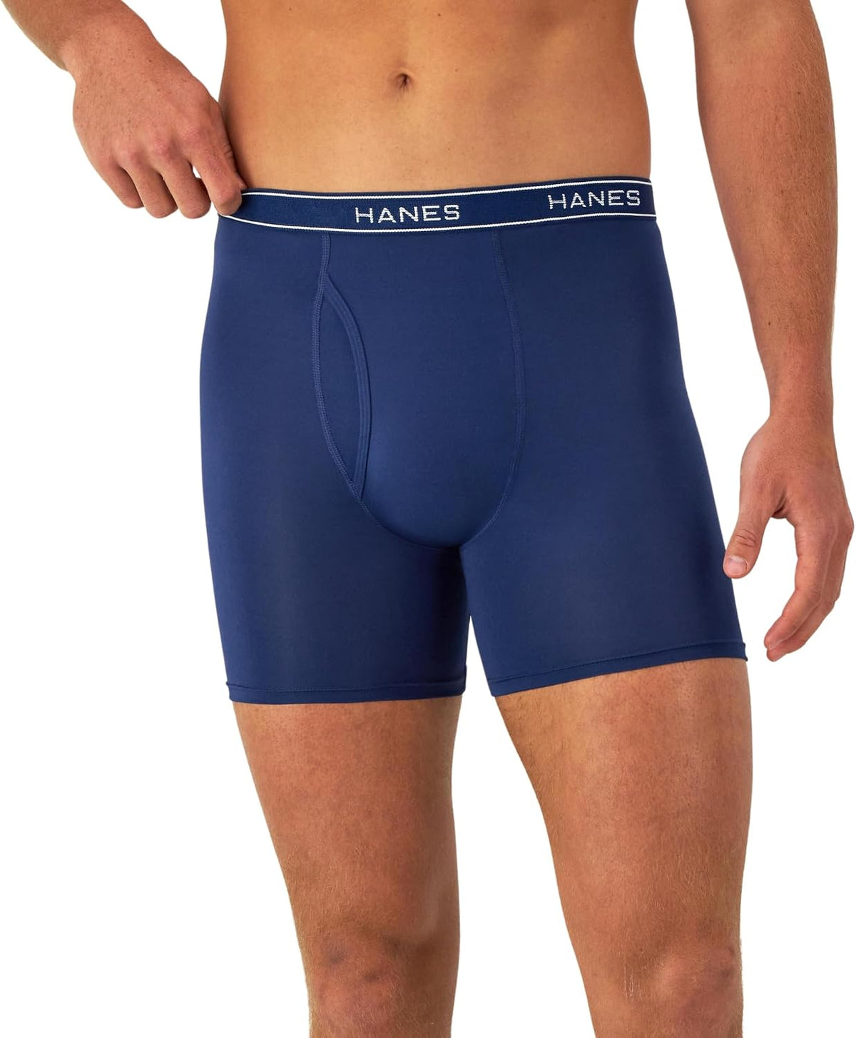 Hanes Men's Underwear Boxer Brief Pack, Performance Stretch Underwear, Moisture-wicking Boxer Briefs for Men, 6-pack