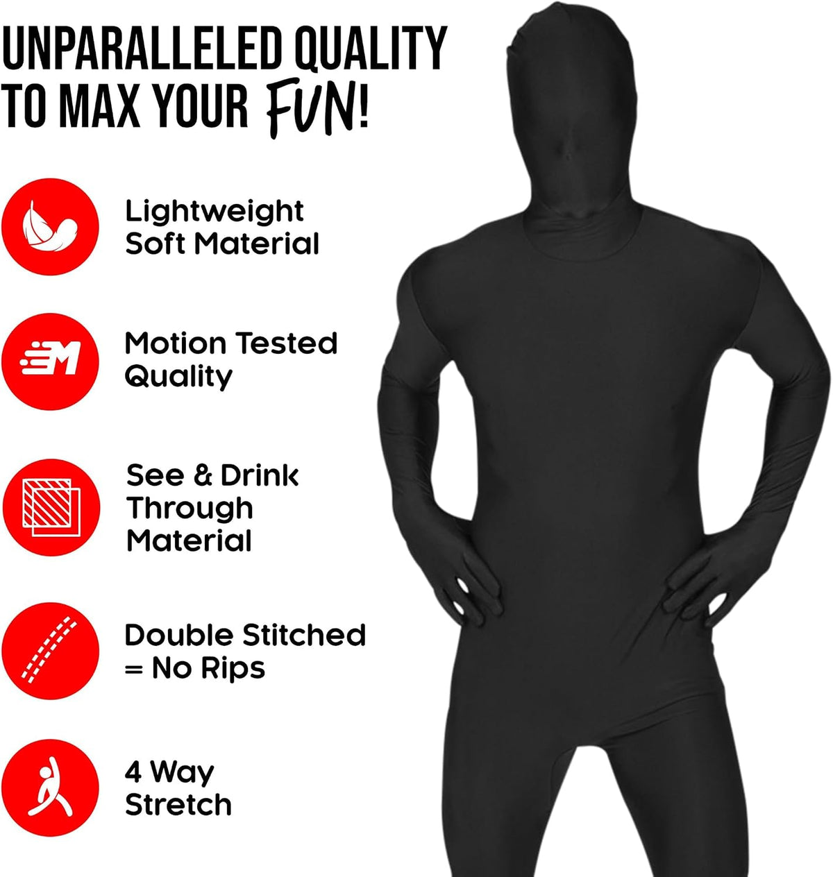 Morphsuits Full Body Suit Costume, Halloween Costume for Adults