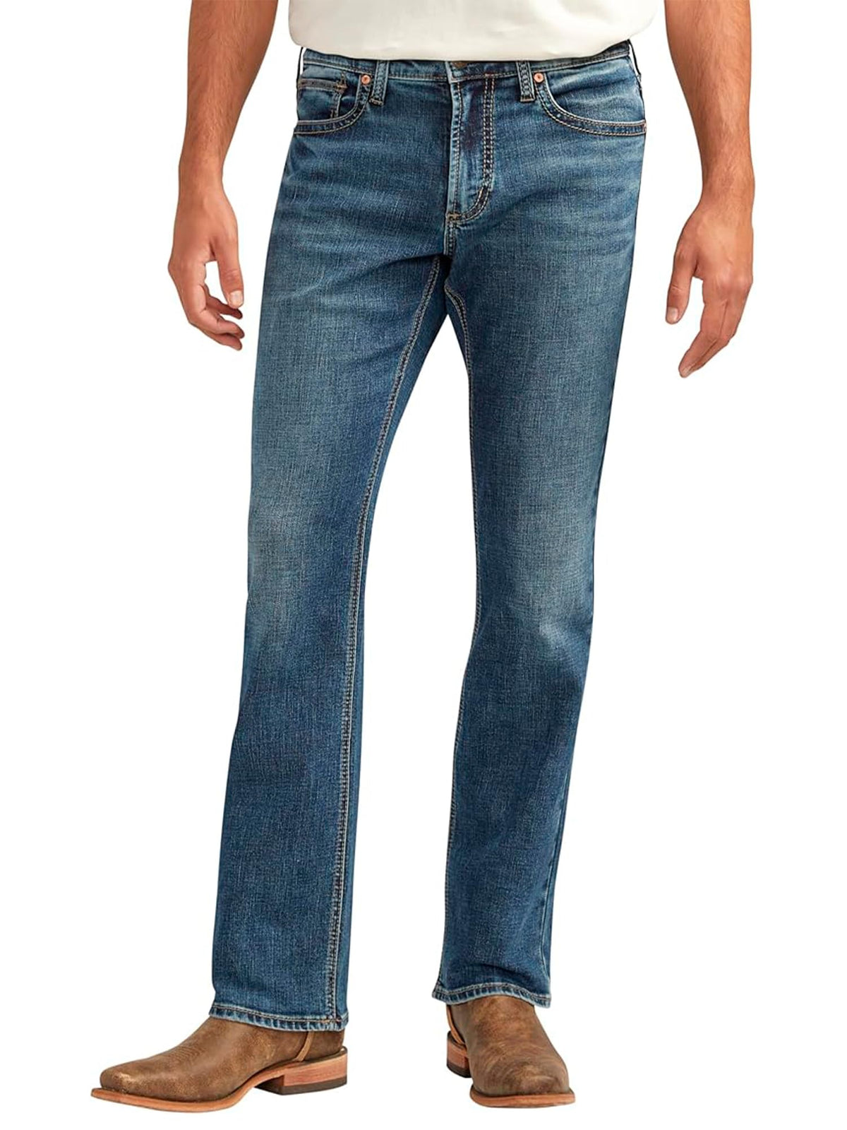 Silver Jeans Co. Mens Jace Slim Fit Bootcut Jeans