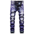 JUNBAOSS Men's Slim Fit Stretch Jeans Ripped Skinny Jeans for Men, Distressed Straight Leg Fashion Comfort Flex Waist Pants