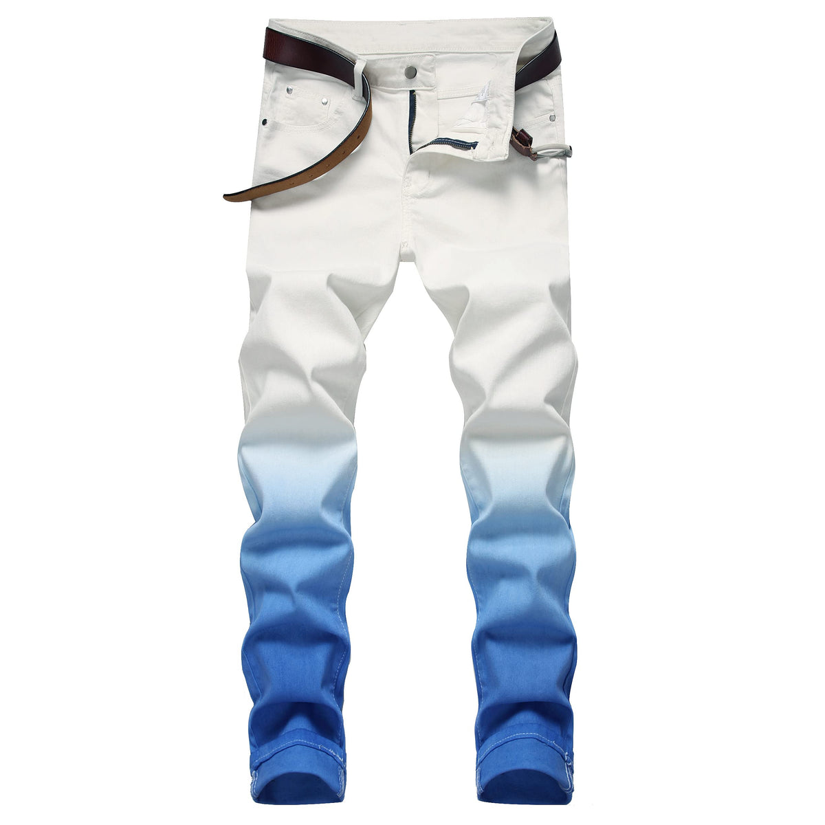 JUNBAOSS Men's Slim Fit Stretch Jeans Ripped Skinny Jeans for Men, Distressed Straight Leg Fashion Comfort Flex Waist Pants