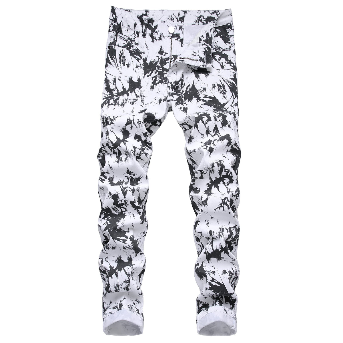 RANMCC Men's Printed Stretch Skinny Jeans Premium Slim Fit Fashionable Designs Denim Pants Jeans