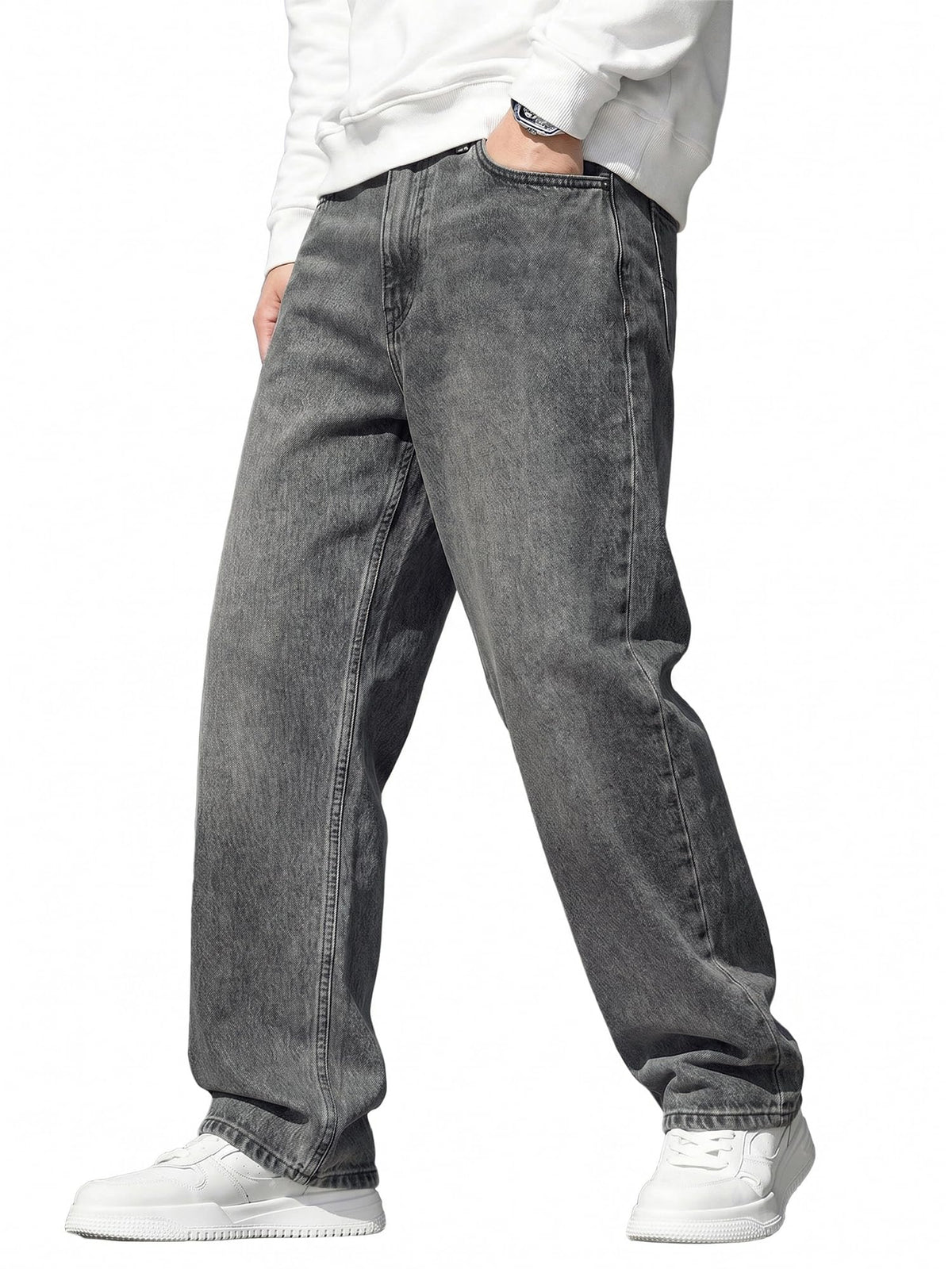 JMIERR Mens Baggy Jeans Wide Leg Y2K Loose Fit Denim Pants