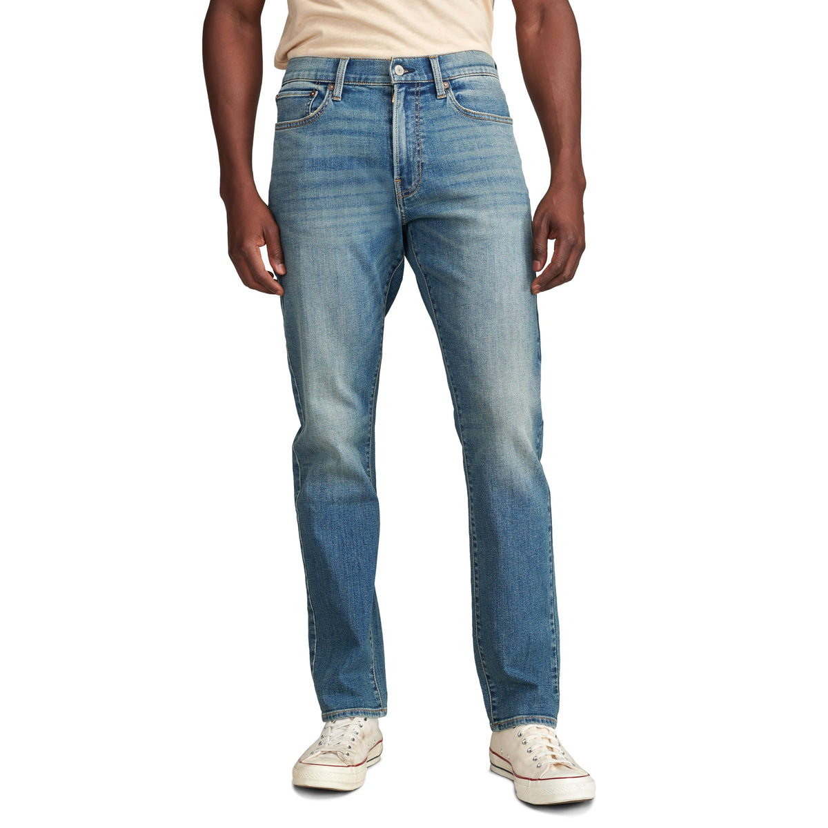 Lucky Brand 410 Athletic Fit Jeans in Black Rinse