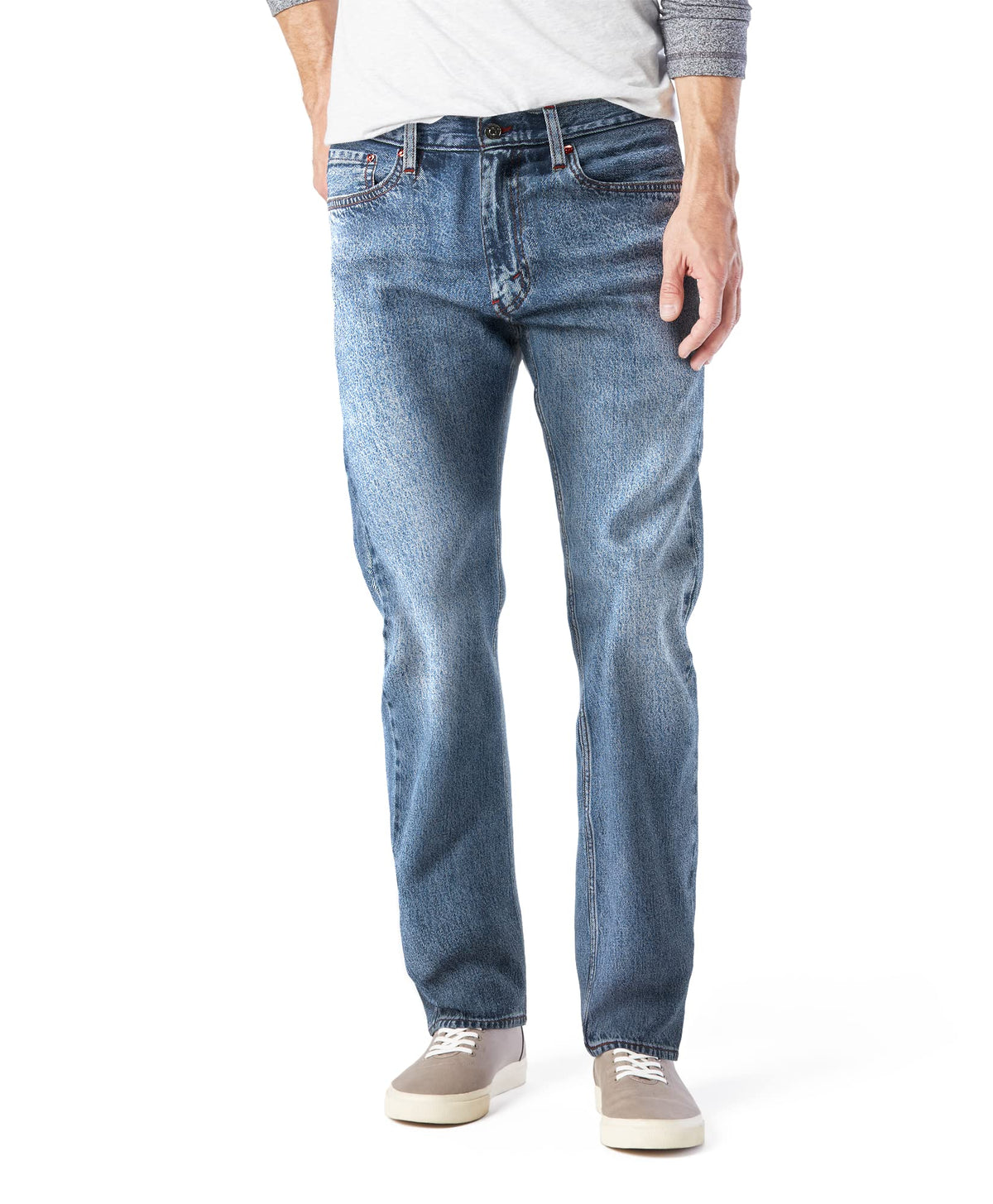 Levi Strauss Signature Gold Men's Relaxed Fit Flex Waistband Jeans