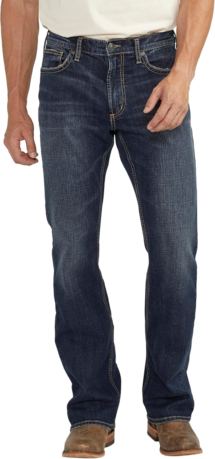 Silver Jeans Co. Mens Jace Slim Fit Bootcut Jeans