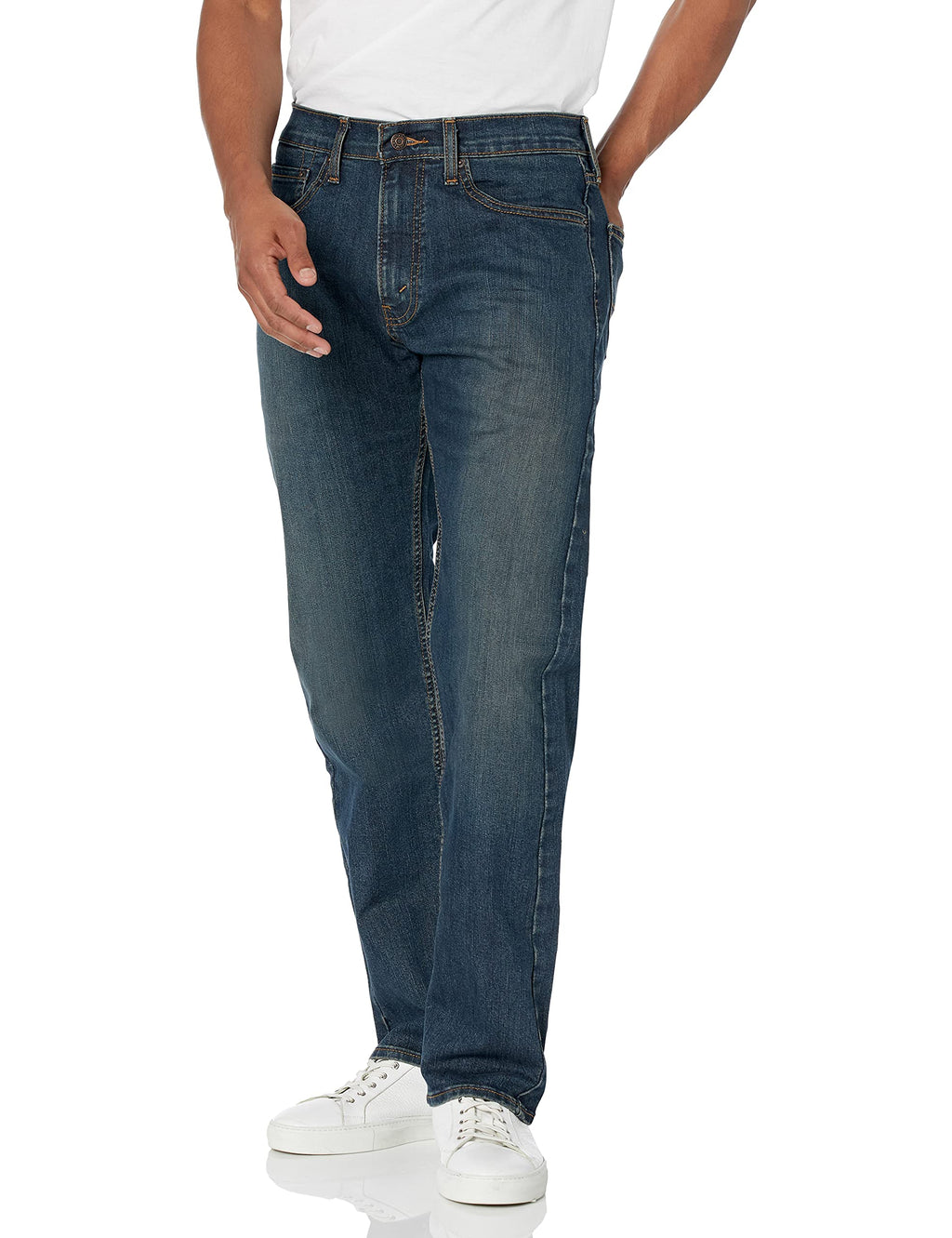 Levi Strauss Signature Gold Men's Relaxed Fit Flex Waistband Jeans