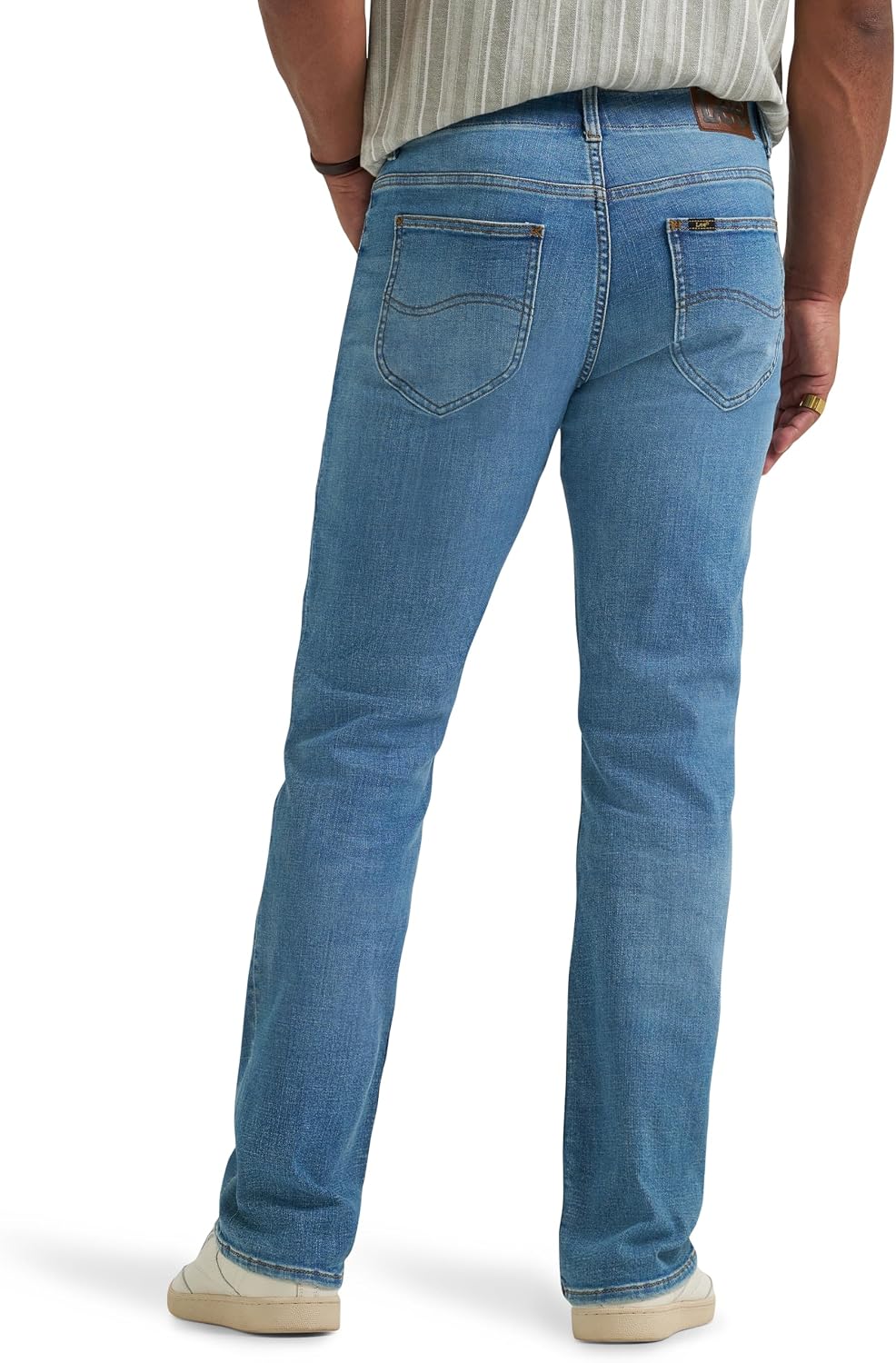Lee Mens Extreme Motion Regular Straight Jean with Cool Temp