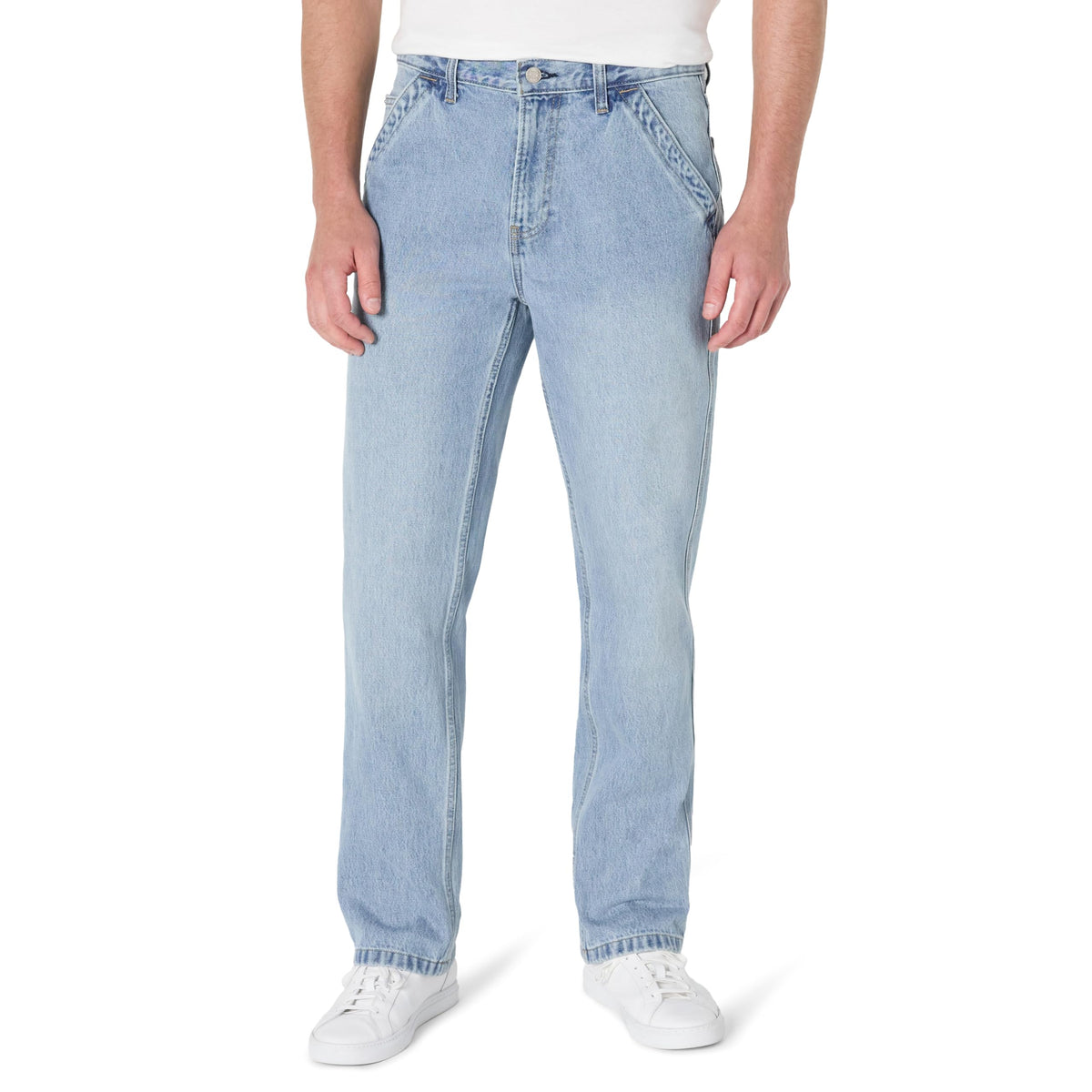 Amazon Essentials Men's Heavyweight Rigid Relaxed-Fit Workwear Carpenter Jeans with Pockets
