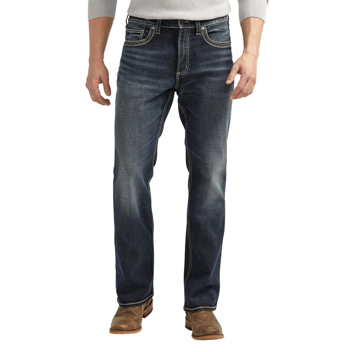 Silver Jeans Co. Mens Jace Slim Fit Bootcut Jeans