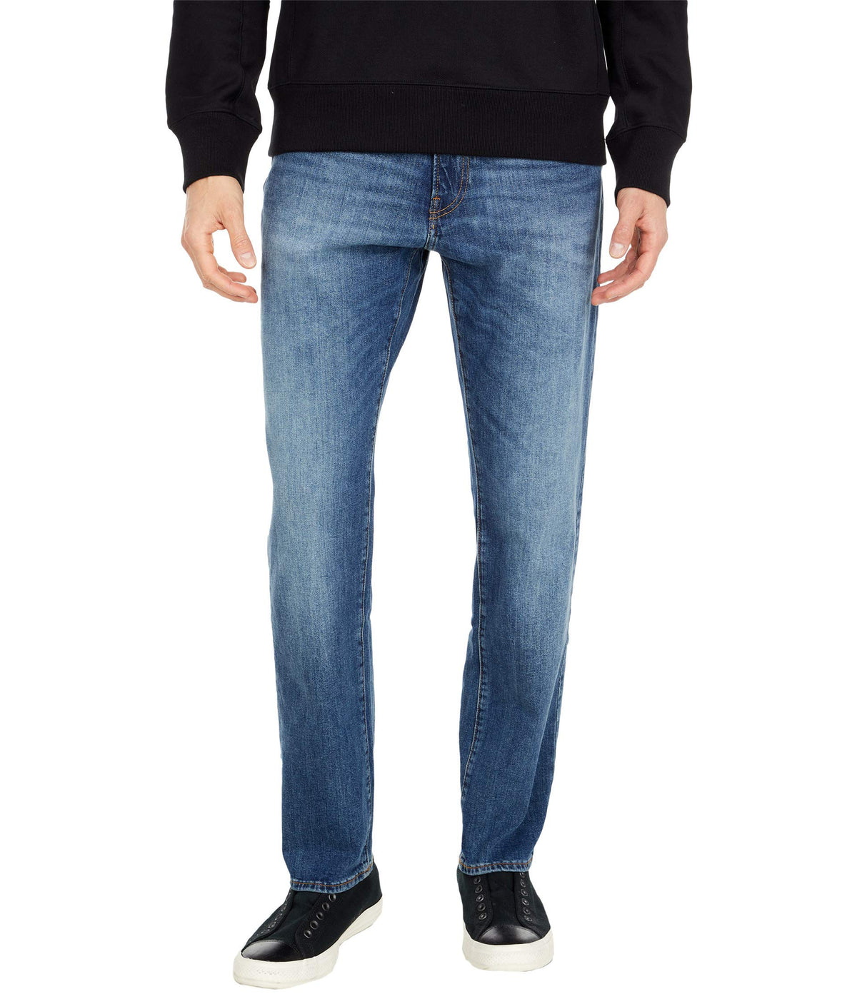 Lucky Brand 410 Athletic Fit Jeans in Black Rinse