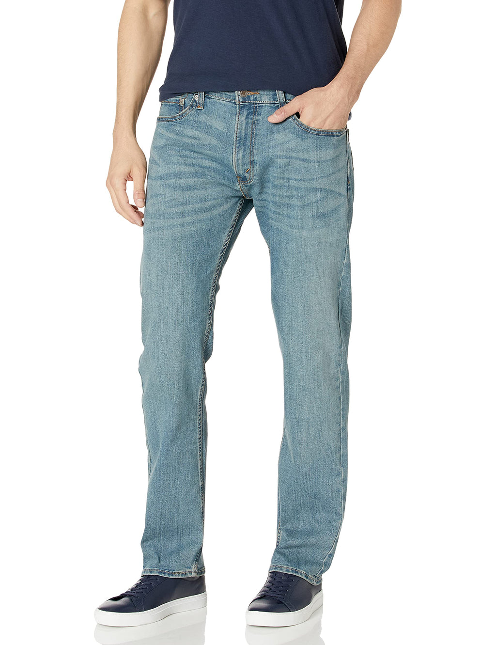 Levi Strauss Signature Gold Men's Relaxed Fit Flex Waistband Jeans