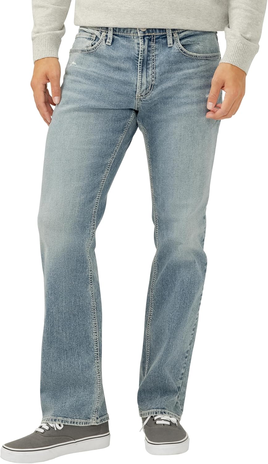 Silver Jeans Co. Mens Jace Slim Fit Bootcut Jeans