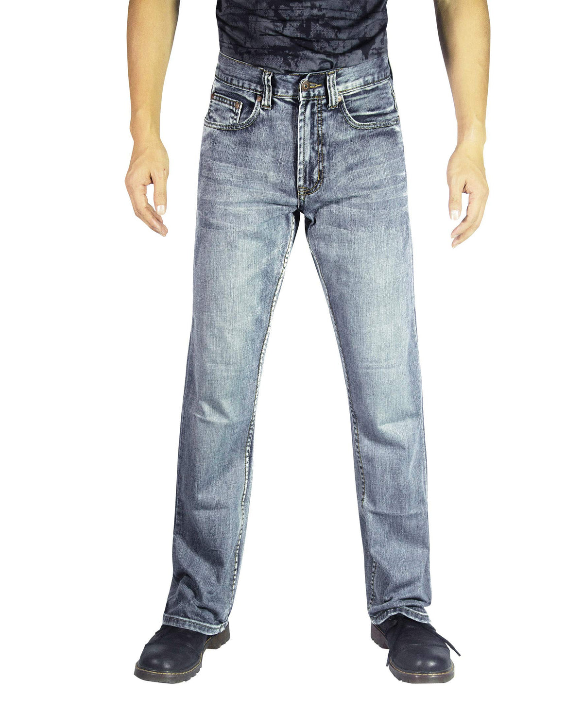 Flypaper Men’s Fashion Bootcut Blue Jeans Regular Fit Mens Work Pants