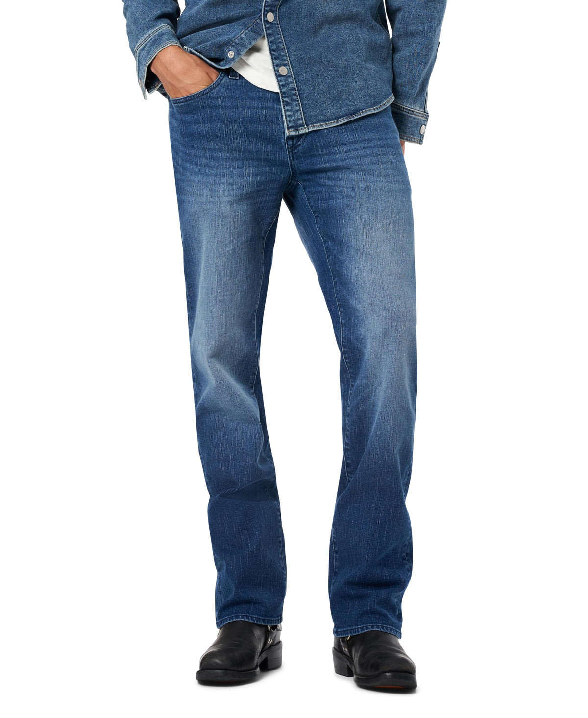 Buffalo David Bitton Mens Relaxed Straight Leg Driven Jean with Stretch Fabric