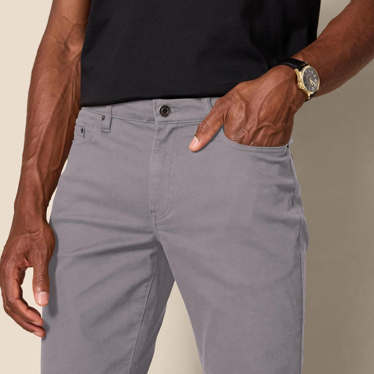 Amazon Essentials Men's 5-Pocket Stretch Twill Jeans-Inspired Casual Pants